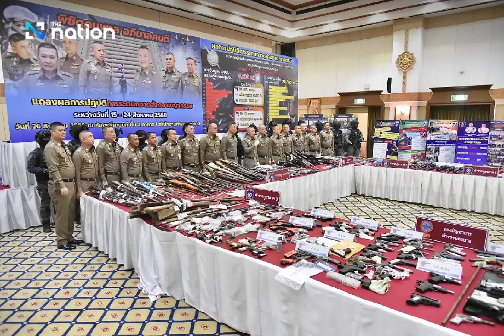 5.200 Tersangka Ditangkap dalam Operasi Penindakan Senjata Api Ilegal di Thailand